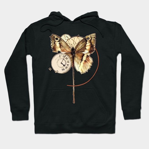 Butterfly clocks Hoodie by Hittouch